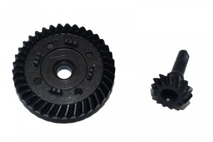 GPM TXMS1337TS HIGH CARBON STEEL DIFF BEVEL GEAR 43T & PINION GEAR 10T SET Helical Gears TRAXXAS 1/10 4WD MAXX MONSTER TRUCK 89076-4 - TXMS1337TS-BK