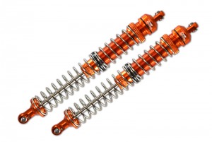 GPM RBX145R ALUMINUM REAR SPRING DAMPERS 145mm AXIAL RACING 1/10 4WD RBX10 RYFT BRUSHLESS ROCK BOUNCER AXI03005 - ORANGE - RBX145R-OR