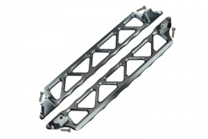 GPM TXM014 ALUMINIUM SIDE TRAIL FOR 6S TRAXXAS XMAXX 6S 8S MONSTER - Gun silver - TXM014-GS