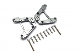 GPM SCX6030 ALUMINUM ADJUSTABLE REAR DAMPER MOUNT AXI251001 FOR 1/6 AXIAL RACING SCX6 AXI05000 - GUN SILVER - SCX6030-GS