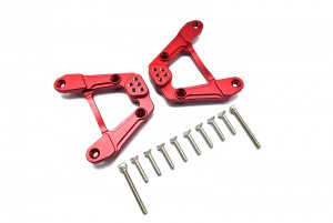 GPM SCX6030 ALUMINUM ADJUSTABLE REAR DAMPER MOUNT AXI251001 FOR 1/6 AXIAL RACING SCX6 AXI05000 - RED - SCX6030-R