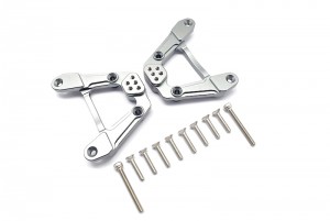 GPM SCX6030 ALUMINUM ADJUSTABLE REAR DAMPER MOUNT AXI251001 FOR 1/6 AXIAL RACING SCX6 AXI05000 - SILVER - SCX6030-S