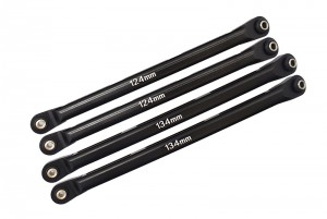 GPM RBX049F ALUMINUM FRONT UPPER & LOWER CHASSIS LINKS PARTS 1/10 AXIAL RACING RBX10 RYFT BRUSHLESS ROCK BOUNCER AXI03005 - RBX049F-BK