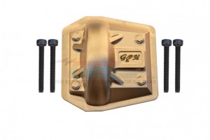 GPM SCX6012AX-OC BRASS FRONT / REAR GEARBOX COVER AXIAL 1/6 4WD SCX6 CRAWLER JEEP JLU WRANGLER AXI05000 - SCX6012AX-OC