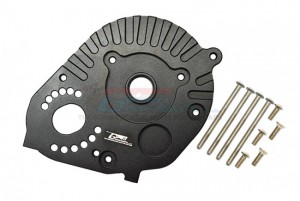GPM RBX018 ALUMINUM MOTOR MOUNT PLATE WITH HEAT SINK FINS AXIAL AXIAL RC 1/10 4WD RBX10 RYFT BRUSHLESS ROCK BOUNCER - BLACK - RBX018-BK