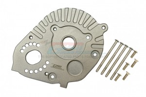 GPM RBX018 ALUMINUM MOTOR MOUNT PLATE WITH HEAT SINK FINS AXIAL AXIAL RC 1/10 4WD RBX10 RYFT BRUSHLESS ROCK BOUNCER - SILVER - RBX018-S