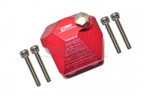 GPM SCX3012A ALUMINUM FRONT / REAR GEARBOX COVER AXIAL RACING SCX-III CRAWLER - RED - SCX3012A-R