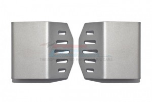 GPM SCX6331FR-OC STAINLESS STEEL FRONT & REAR GEARBOX SKID PLATE AXIAL 1/6 4WD SCX6 CRAWLER JEEP JLU WRANGLER AXI05000 - SCX6331FR-OC