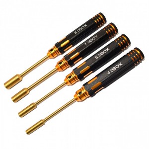 ROADTECH NSD059-OC Gold Black Box 4pcs set Box 4.0/5.5/7.0/8.0mm Ti Tips - NSD059-OC