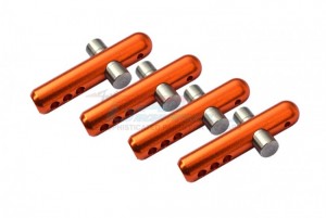 GPM MAVE201FR ALUMINUM STEEL FRONT & REAR BODY POST ARRMA 1/8 4WD VENDETTA 4X4 3S BLX BRUSHLESS SPEED BASH RACER ARA4319V3 - ORANGE - MAVE201FR-OR