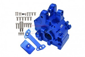 GPM MAKX012NF/R ALUMINUM FRONT / REAR GEAR BOX ARRMA RC  1/5 4WD KRATON 8S BLX MONSTER TRUCK ARA110002T1/T2 - BLUE - MAKX012NF/R-B
