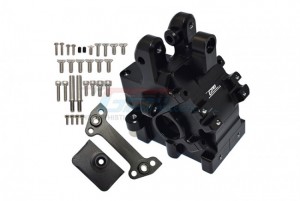 GPM MAKX012NF/R ALUMINUM FRONT / REAR GEAR BOX ARRMA RC  1/5 4WD KRATON 8S BLX MONSTER TRUCK ARA110002T1/T2 - BLACK - MAKX012NF/R-BK