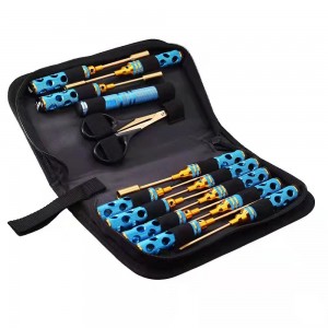 ROADTECH NSD077-OC Hollow Blue Ti-Coated Tool W/ Bag - 14 Pcs Set - NSD077-OC