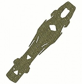 3RACING SAK-D552 Graphite Chassis For 1/10 RC SAKURA D5 MR DRIFT CAR - GOLDEN - SAK-D552/GO