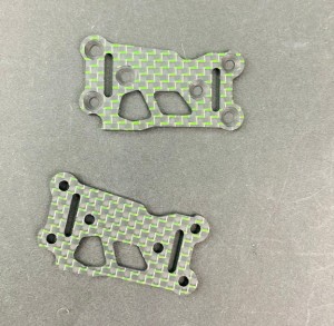 3RACING SAK-D558 Graphite Rear Suspension Plate 197mm  For 1/10 RC SAKURA D5 MR DRIFT CAR - GREEN - SAK-D558/GR