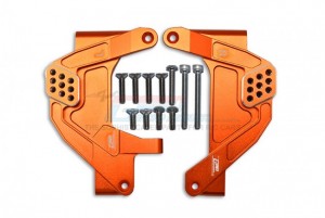 GPM SCX6028 ALUMINUM FRONT SHOCK MOUNT AXI251001 AXIAL RACING 1/6 4WD SCX6 JEEP JLU WRANGLER AXI05000 - ORANGE - SCX6028-OR