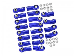 GPM SCX6162/BE  COMPLETED BALL ENDS FOR ORIGINAL FULL SET LINK BAR AXIAL RC 1/6 4WD SCX6 JEEP JLU WRANGLER AXI05000 - SCX6162/BE-B