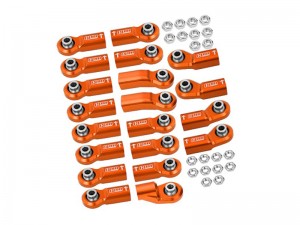 GPM SCX6162/BE  COMPLETED BALL ENDS FOR ORIGINAL FULL SET LINK BAR AXIAL RC 1/6 4WD SCX6 JEEP JLU WRANGLER AXI05000 - SCX6162/BE-OR