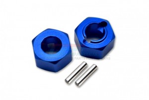 GPM LM010R ALUMINUM REAR WHEEL HEX ADAPTERS 5mm TEAM LOSI  1/18 2WD MINI-T 2.0 STADIUM TRUCK LOS01015 - BLUE - LM010R-B