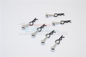 GPM BCM001S BODY CLIPS ALUMINIUM MOUNT For 1/10 1/16 1/18 RC Car - BCM001S-S