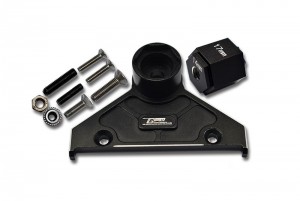 GPM SCX6005A ALUMINIUM ALLOY REAR SPARE WHEEL POSITINING BRACKET AXIAL RACING 1/6 RC 4WD SCX-6 CRAWLER - SCX6005A-BK