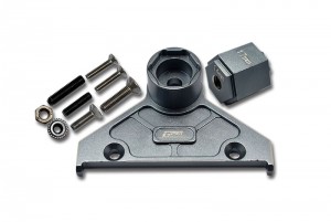 GPM SCX6005A ALUMINIUM ALLOY REAR SPARE WHEEL POSITINING BRACKET AXIAL RACING 1/6 RC 4WD SCX-6 CRAWLER - GUN SILVER - SCX6005A-GS