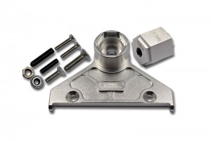 GPM SCX6005A ALUMINIUM ALLOY REAR SPARE WHEEL POSITINING BRACKET AXIAL RACING 1/6 RC 4WD SCX-6 CRAWLER - SILVER - SCX6005A-S