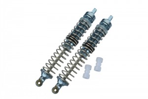 GPM LMT130F/R ALUMINUM FRONT/REAR ADJUSTABLE SPRING DAMPERS - 130mm LOS243013 LOSI 1/8 RC LMT 4WD SOLID AXLE MONSTER TRUCK LOS04022 - GUN SILVER - LMT130F/R-GS-S
