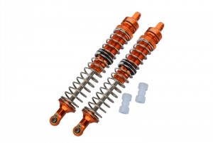 GPM LMT130F/R ALUMINUM FRONT/REAR ADJUSTABLE SPRING DAMPERS - 130mm LOS243013 LOSI 1/8 RC LMT 4WD SOLID AXLE MONSTER TRUCK LOS04022 - ORANGE - LMT130F/R-OR-S