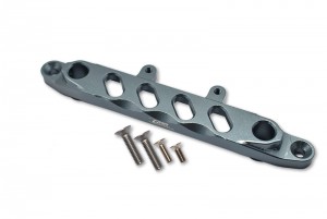 GPM SCX6015F ALUMINUM FRONT CHASSIS BRACE AXIAL RACING 1/6 SCX-6 CRAWLER - GUN SILVER - SCX6015F-GS