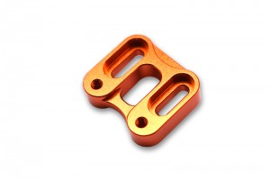GPM SCX6024 ALUMINUM FRONT KNUCKLE SERVO MOUNT AXIAL RACING 1/6 RC SCX-6 CRAWLER - ORANGE - SCX6024-OR