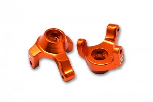 GPM SCX24021 ALUMINUM FRONT KNUCKLE ARM  AXIAL RACING 1/24 4WD SCX24 DEADBOLT AXI90081 - ORANGE - SCX24021-OR