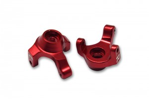 GPM SCX24021 ALUMINUM FRONT KNUCKLE ARM  AXIAL RACING 1/24 4WD SCX24 DEADBOLT AXI90081 - RED - SCX24021-R