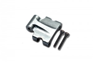 GPM SCX24013B ALUMINUM REAR UPPER TIE ROD CONNECTOR  AXIAL RACING 1/24 4WD SCX24 DEADBOLT AXI90081 - GUN SILVER - SCX24013B-GS