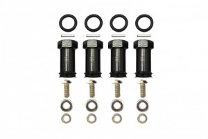 GPM ERV010/+20MM ALLOY HEX ADAPTOR +20mm TRAXXAS 1/16 MINI E-REVO Buggy - BLACK - ERV010/+20MM-BK