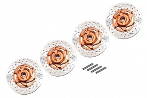 GPM ERV010A/DISK ALLOY BRAKE DISK HEX ADAPTORS TRAXXAS 1/16 MINI E-REVO - ERV010A/DISK-OR