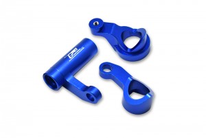 GPM SKE048 ALUMINUM STEERING ASSEMBLY TEAM CORALLY 1/10 SKETER XL4S BRUSHLESS MOSTER TRUCK C-00191 - BLUE - SKE048-B