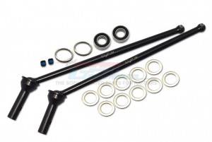 GPM MT4142SR-BK CARBON STEEL REAR CVD DRIVE SHAFT TEKNO 1/10 4WD MT410 4X4 PRO MONSTER TRUCK-TKR5603 - MT4142SR-BK