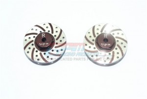 GPM MYT010AR/DA ALUMINUM REAR BRAKE DISK WITH SILVER LINING AXIAL RACING 1/18 YETI JR SCORE TROPHY TRUCK AX90052 - BROWN - MYT010AR/DA-BR