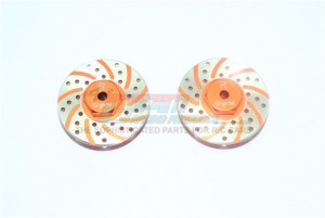 GPM MYT010AR/DA ALUMINUM REAR BRAKE DISK WITH SILVER LINING AXIAL RACING 1/18 YETI JR SCORE TROPHY TRUCK AX90052 - ORANGE - MYT010AR/DA-OR