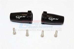 ALUMINIUM REAR AXLE ADAPTERS  - AXIAL SCX10 II - Black - SCX2022-BK