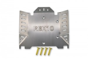 GPM RBX10ZSP1 STAINLESS STEEL CHASSIS PROTECTION PLATE HOLLOW / LASER TYPE AXIAL RACING 1/10 4WD RBX10 RYFT BRUSHLESS ROCK BOUNCER AXI03005 - HOLLOW TYPE - RBX10ZSP1B-OC