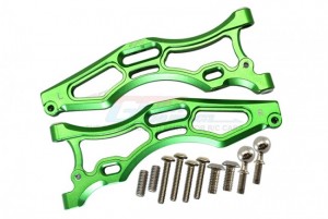 GPM MAFT5507 ALUMINUM FRONT LOWER ARMS ARRMA 1/7 4WD FIRETEAM TACTICAL UNIT 6S BLX SPEED ASSAULT VEHICLE ARA7618 - GREEN - MAFT5507-G