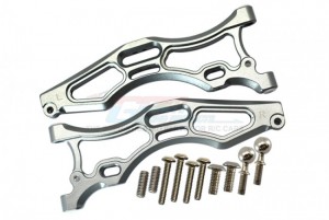 GPM MAFT5507 ALUMINUM FRONT LOWER ARMS ARRMA 1/7 4WD FIRETEAM TACTICAL UNIT 6S BLX SPEED ASSAULT VEHICLE ARA7618 - GUN SILVER - MAFT5507-GS