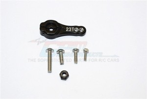 ALUMINIUM 23T SERVO HORN  - AXIAL SCX10 II - Black - SCX2023T-BK