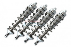 GPM SKE130FR ALUMINUM FRONT AND REAR ADJUSTABLE DAMPERS - 130mm TEAM CORALLY-1/10 SKETER XL4S BRUSHLESS MOSTER TRUCK C-00191 - SILVER - SKE130FR-S-S