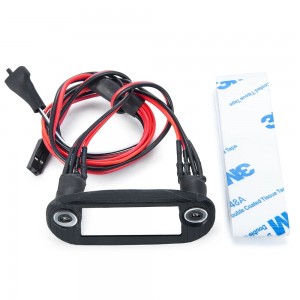 Front Light Lamp LED Headlight With Bracket Mount 3D Print For 1/24 Axial Racing SCX24 AXI00001 RC Crawler Car - SCX24-008