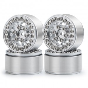 Aluminium Wheel Rims Set For 1/24 Axial Racing SCX24 RC Crawler Car - SCX24-015/SI