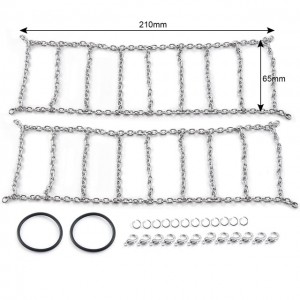 Metal Snow Anti-skid Chains 105mm / 114mm / 120mm / 130mm For 1/10 RC TRAXXAS TRX-4 Bronco - 105mm - TRX4-004/105