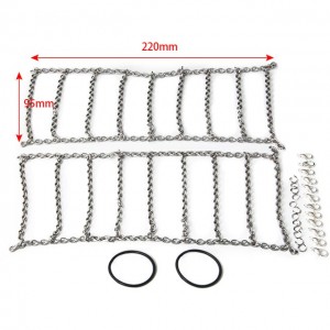 Metal Snow Anti-skid Chains 105mm / 114mm / 120mm / 130mm For 1/10 RC TRAXXAS TRX-4 Bronco - 130mm - TRX4-004/130